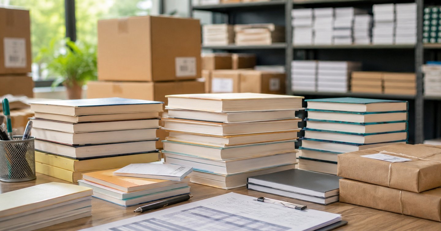 Books and parcels prepared for procurement and supply